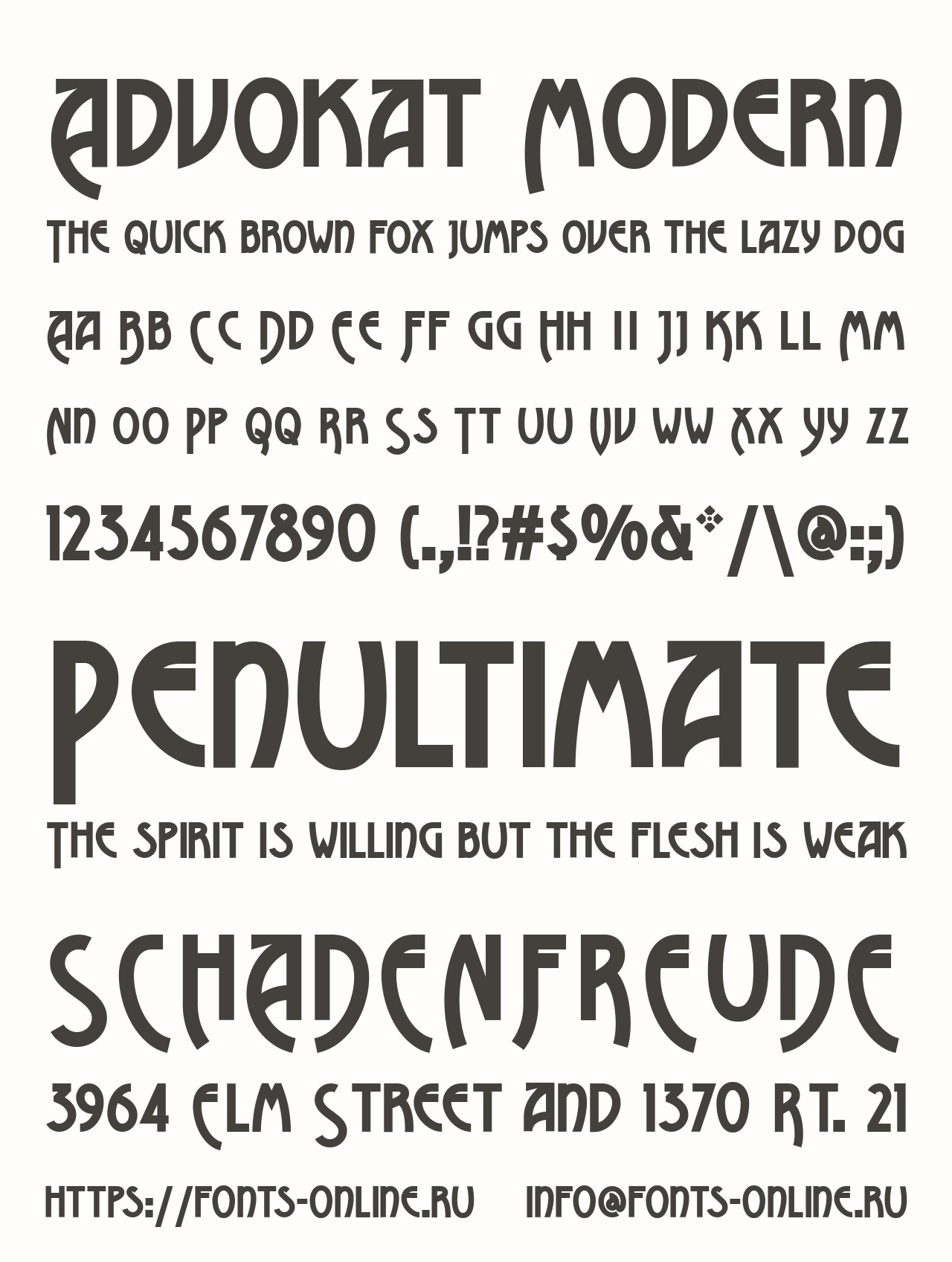 Advokat Modern Free Font Download